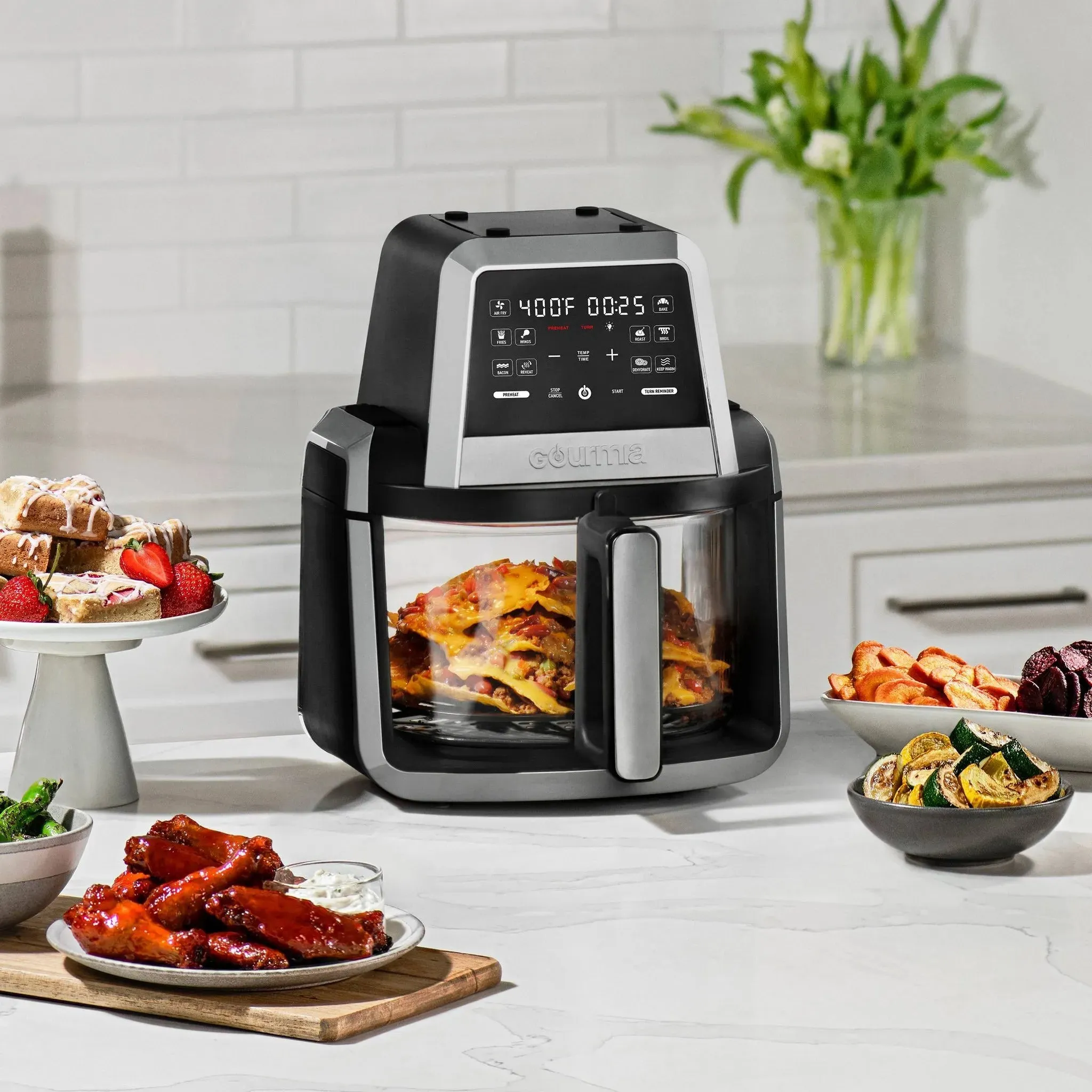 7-Qt. Fry ‘N Fold Digital Air Fryer with 10 Presets & Guided Cooking