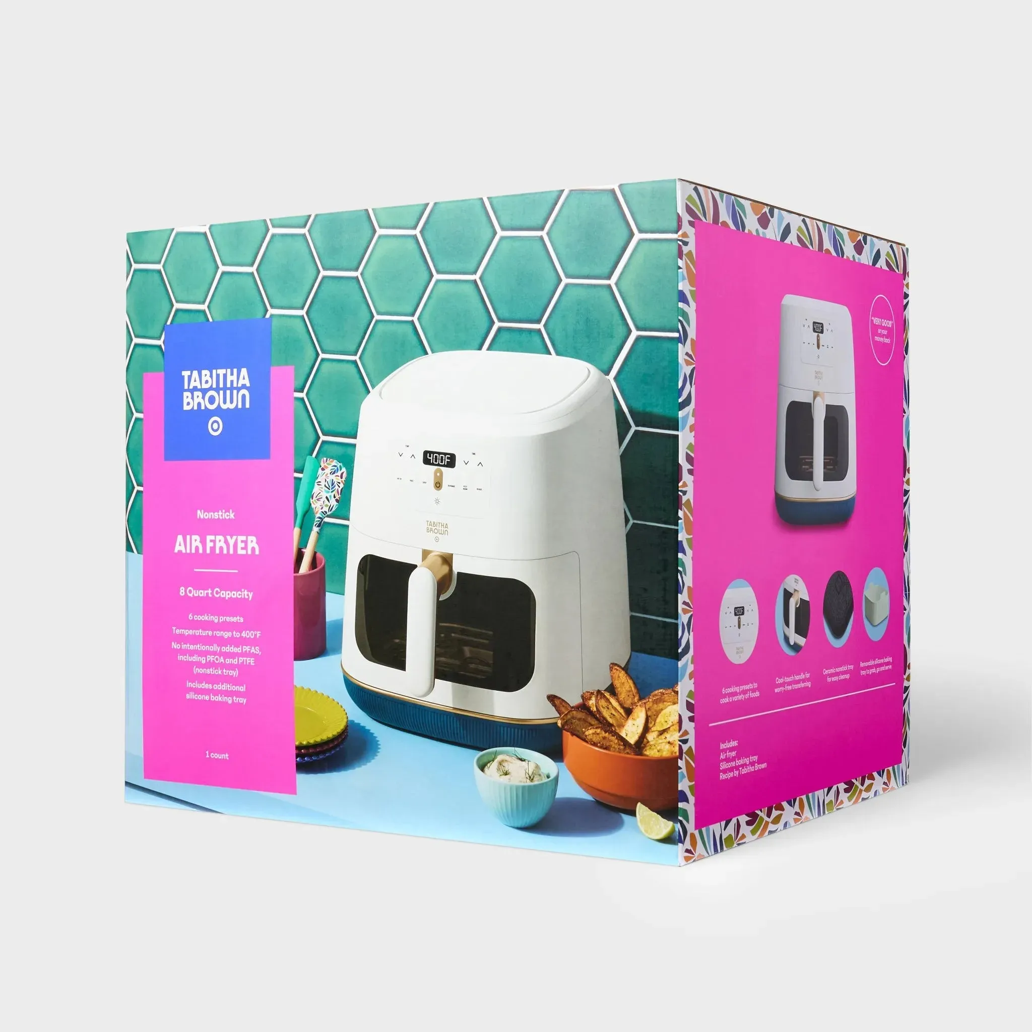 8qt Digital Air Fryer Cream