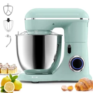 AILESSOM AL-AG01 Samsaimo Stand Mixer 6.5-QT 660W 10-Speed Tilt-Head Agave Green