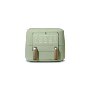 Beautiful 19090 9QT TriZone Air Fryer, Sage Green