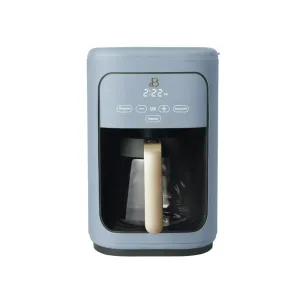 Beautiful 19136 14 Cup Programmable Touchscreen Coffee Maker, Cornflower Blue