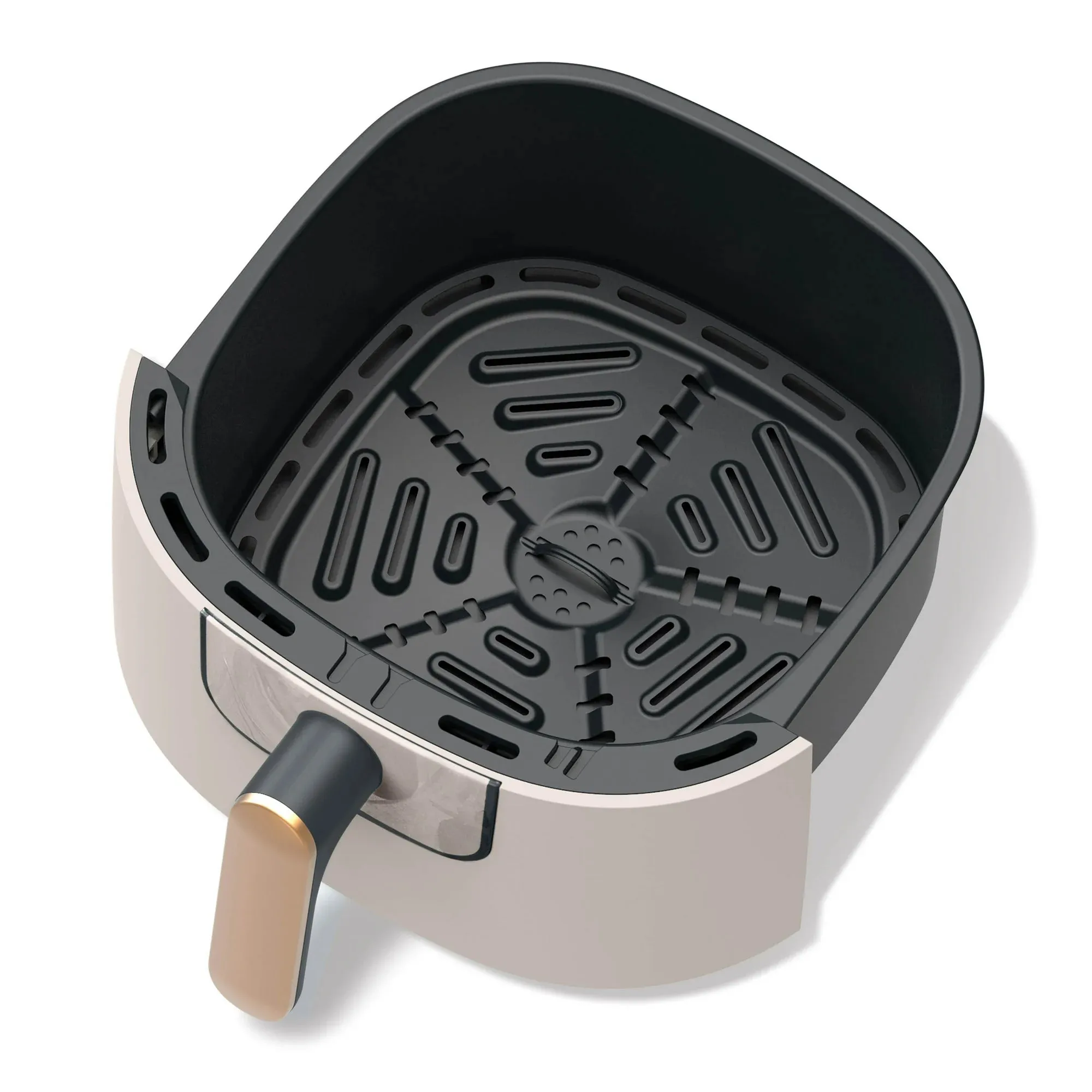 Beautiful 19452 6 Qt Air Fryer with Turbo Crisp Technology and Touch-Activated Display, Porcini Taupe
