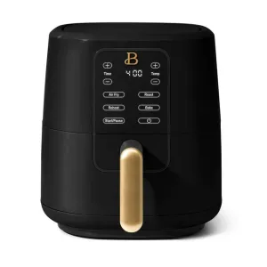 Beautiful 19518 3 Qt Air Fryer with TurboCrisp Technology, Black Sesame by Drew Barrymore