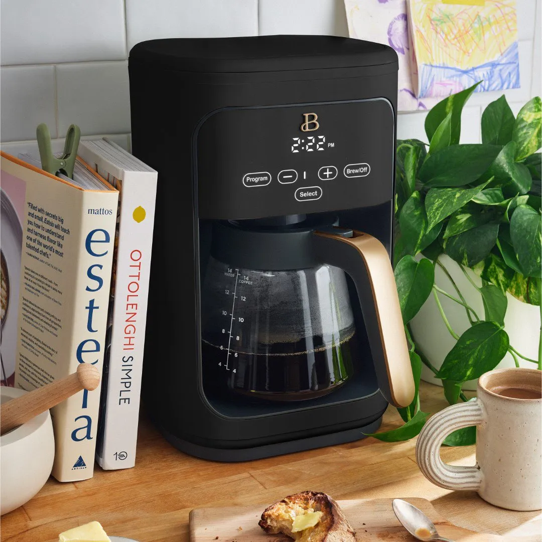 Beautiful CM1199-UL 14 Cup Touchscreen Coffee Maker, Black Sesame