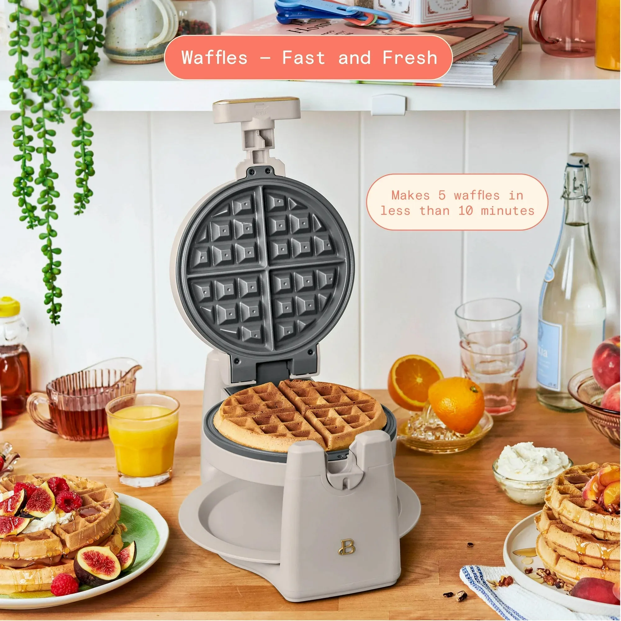 Beautiful Rotating Belgian Waffle Maker