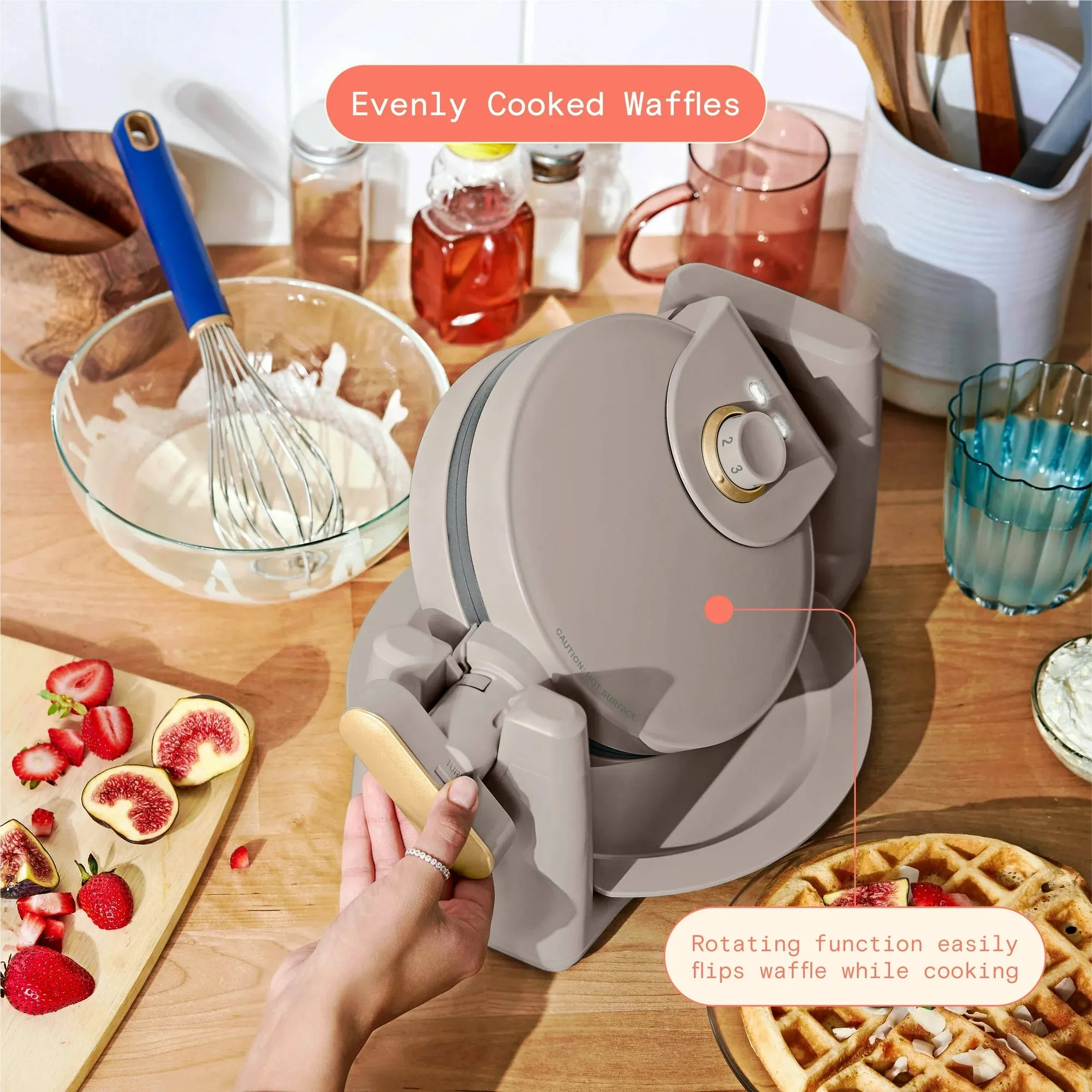 Beautiful Rotating Belgian Waffle Maker