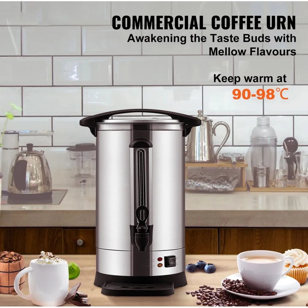 BENTISM HLB100S-A2K Urn 65 Cup Stainless Steel Coffee Dispenser Fast Brew