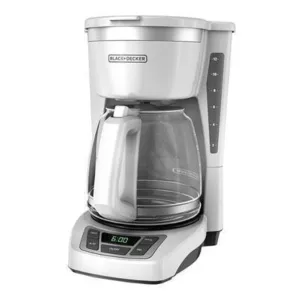 Black & Decker CM1160W 12 Cup Programmable Drip Coffeemaker, White