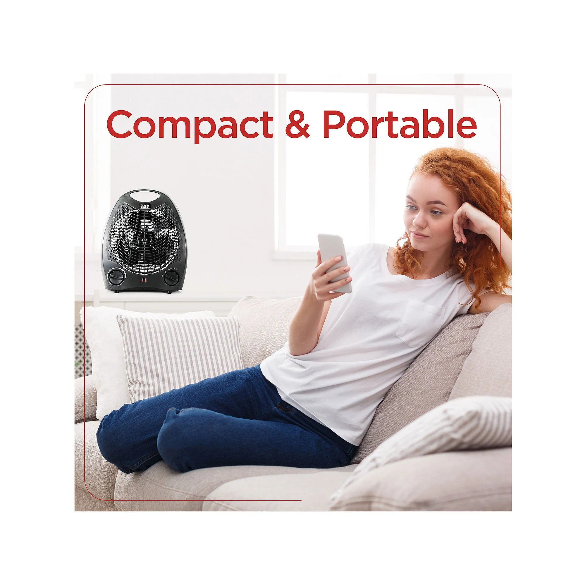 Black Decker Bhd101b 1500-Watt Personal Desktop Heater 8.4 Inches X 5.2 Inches X 10 Inches Black BHD101B - BLACK ONE SIZE