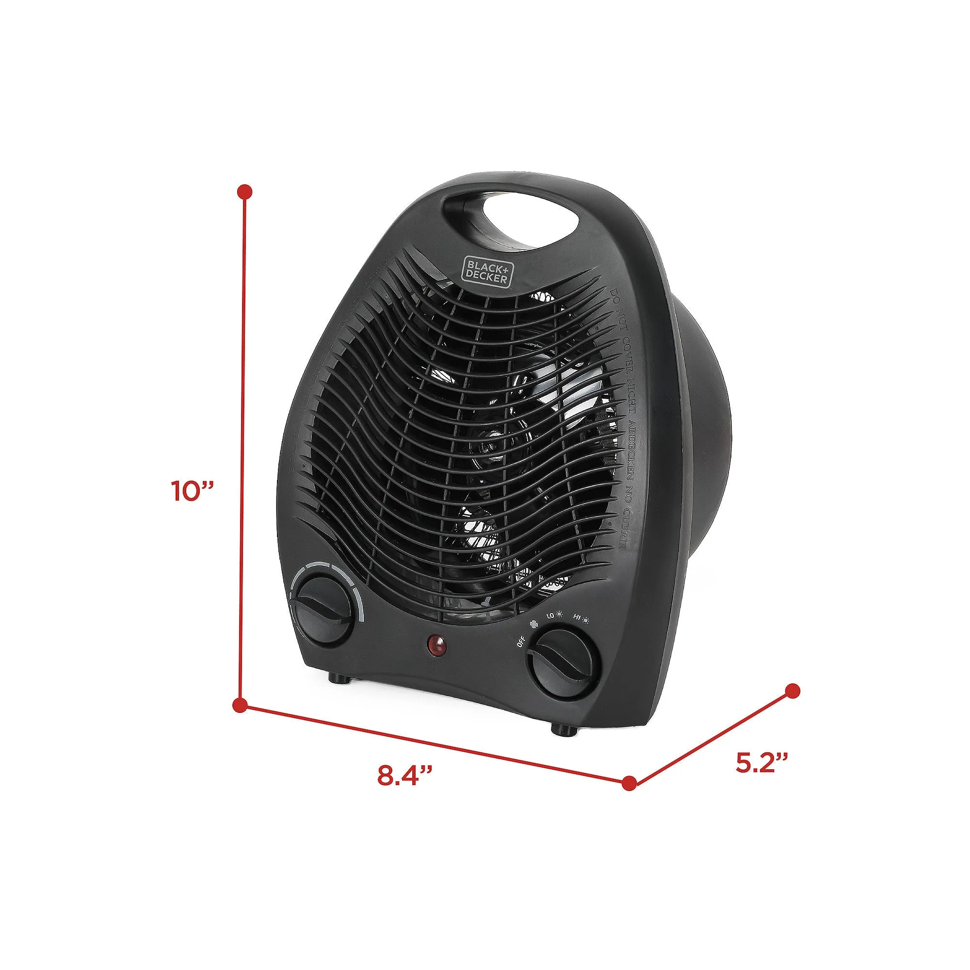Black Decker Bhd101b 1500-Watt Personal Desktop Heater 8.4 Inches X 5.2 Inches X 10 Inches Black BHD101B - BLACK ONE SIZE