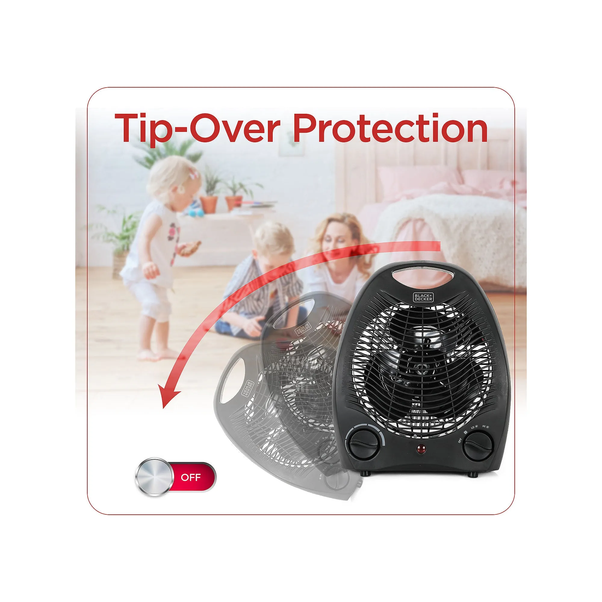 Black Decker Bhd101b 1500-Watt Personal Desktop Heater 8.4 Inches X 5.2 Inches X 10 Inches Black BHD101B - BLACK ONE SIZE