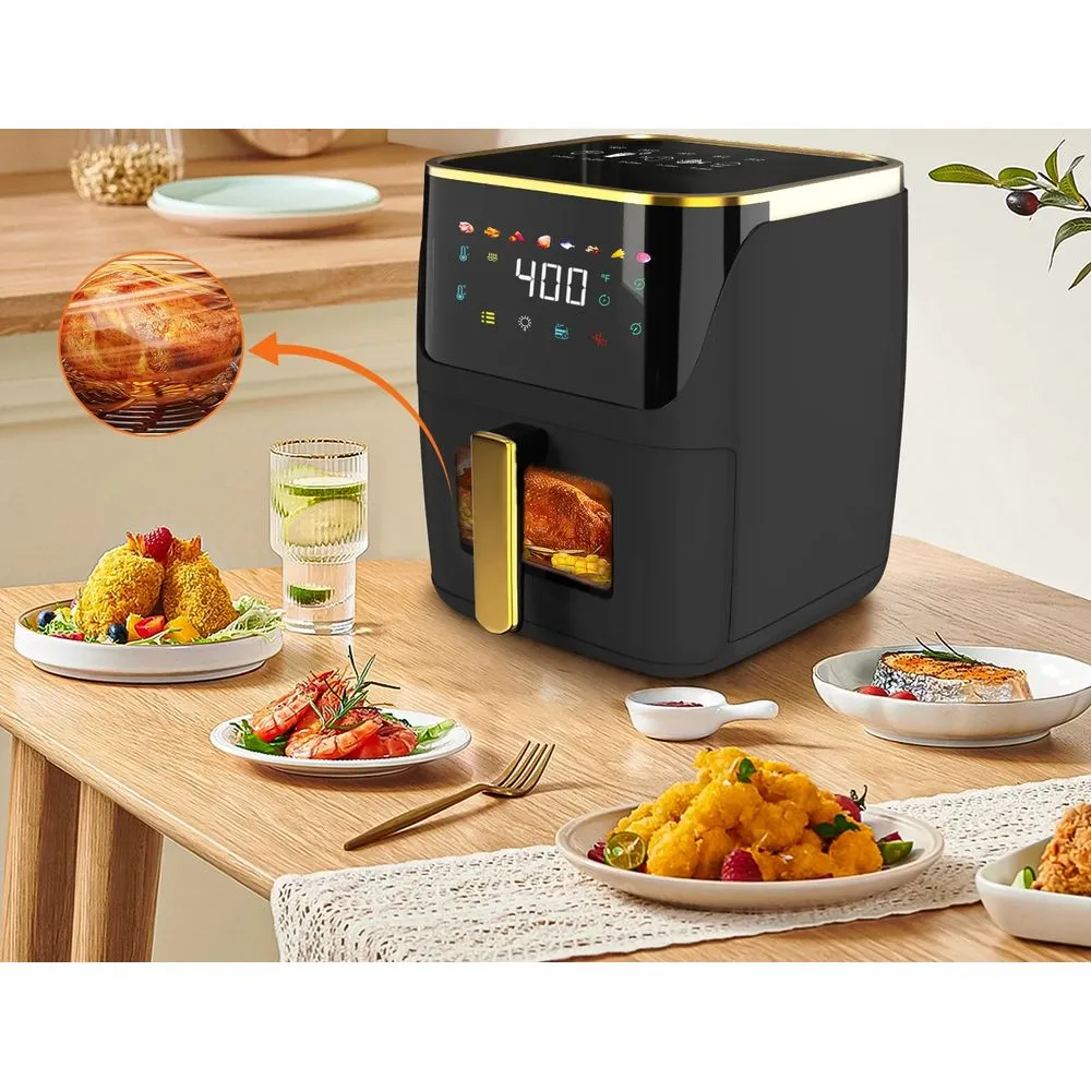 Bluebow Newest Air Fryer Large 8.5 QT, Black
