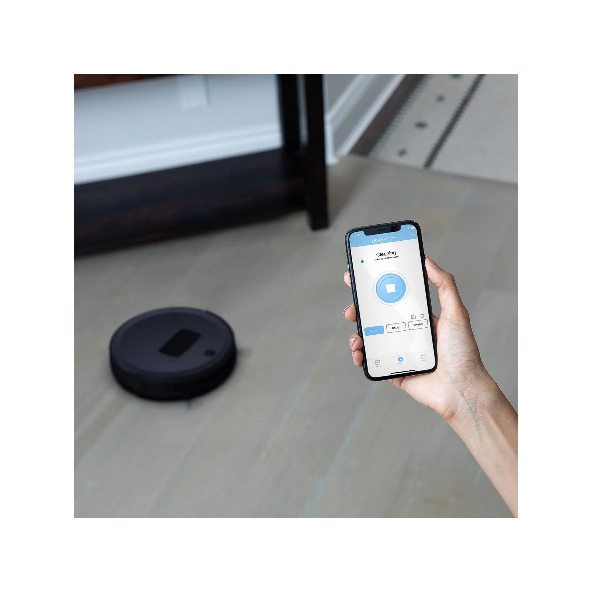 Bobsweep pethair Vision Plus Robotic Vacuum Cleaner And Mop WVP58021 - BLACKBERRY ONE SIZE