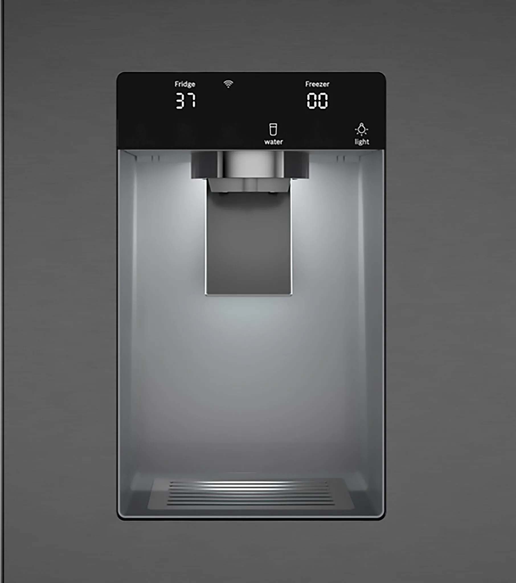 Bosch Fingerprint Resistant Brushed Black Steel 500 Series French Door Refrigerator (26 Cu. Ft.) B36FD52SNB