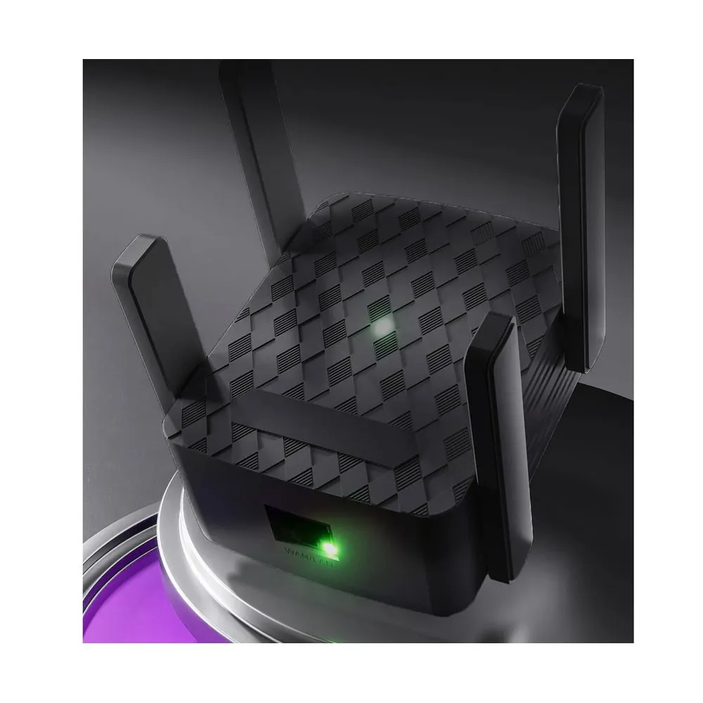 Boyun Daj 2024 WiFi Extender-Wireless Signal Repeater Booster, Black
