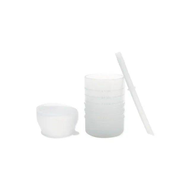 Bumkins Silicone Straw Cup with Lid VARIOUS COLOURS