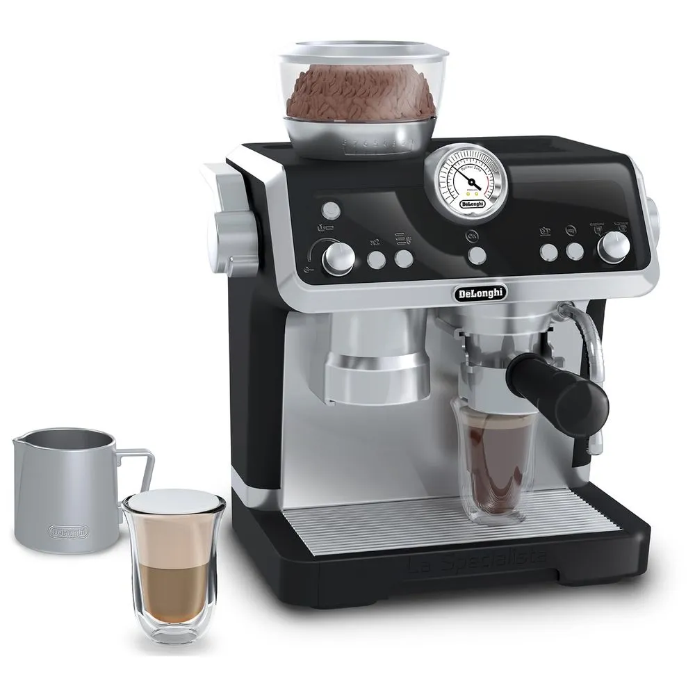 Casdon Toys 94198807 DeLonghi Coffee Machine Toy Playset - 5pc with Realistic Sounds