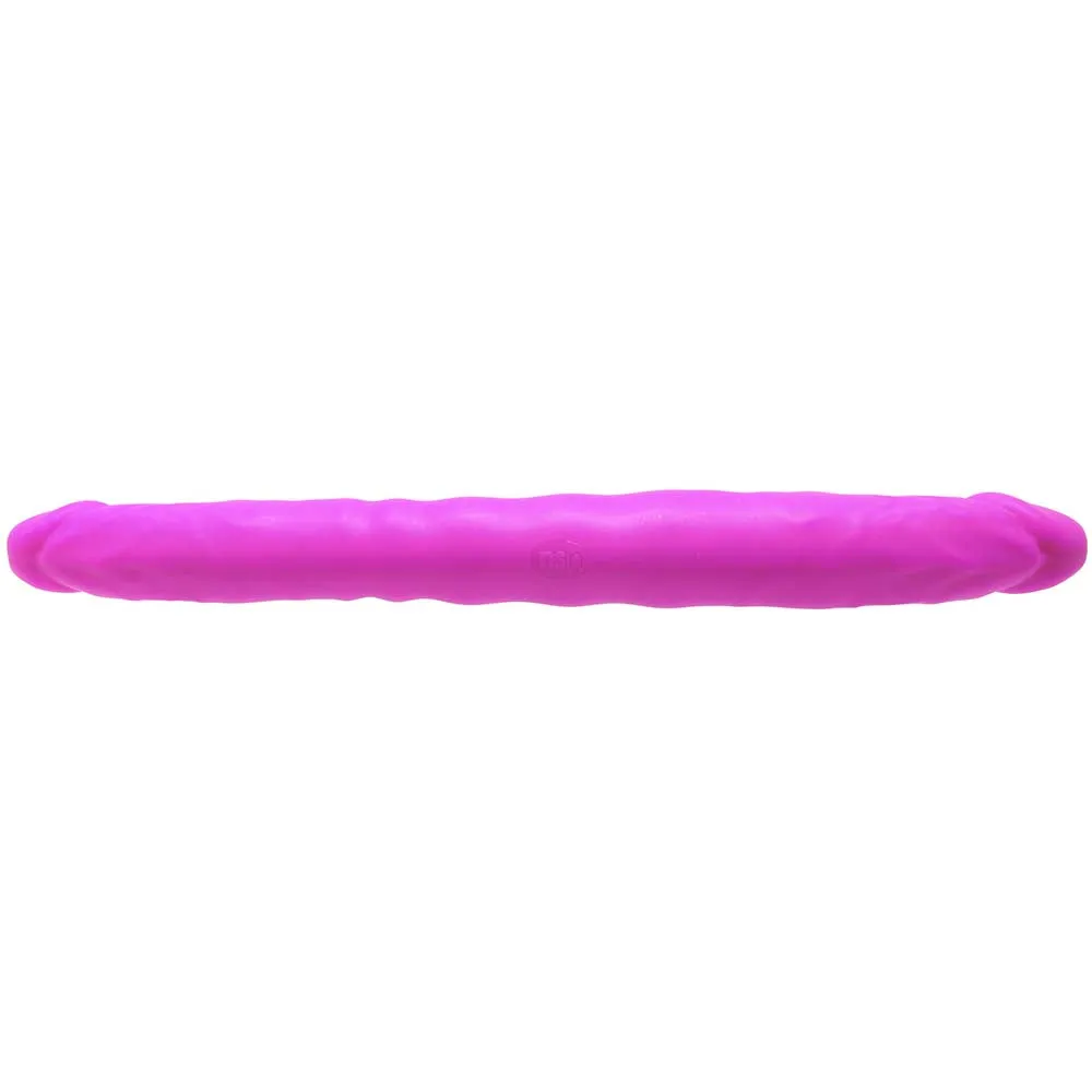 Colours Double Pleasure 12 Inch Dildo in Purple