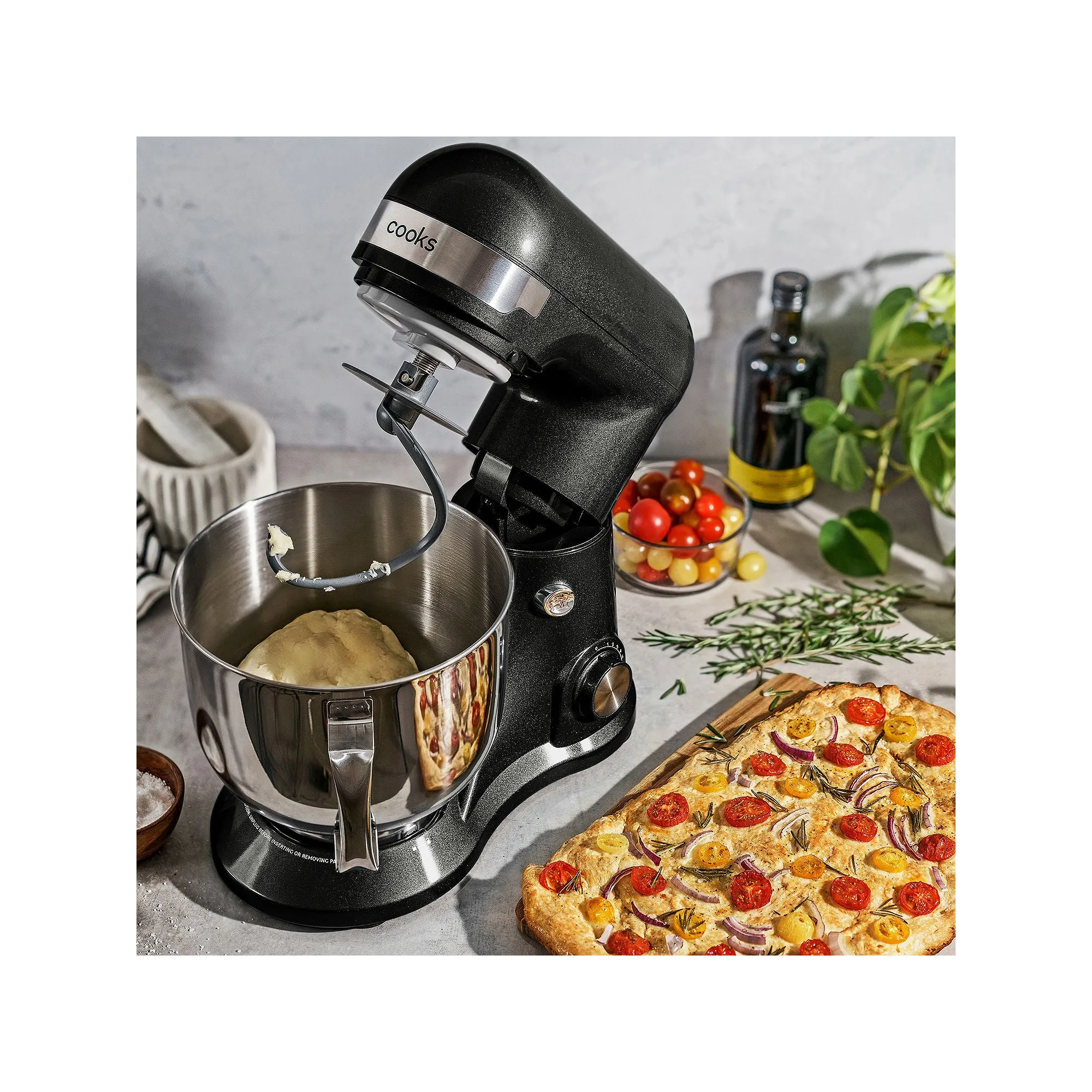 Cooks By Jcp Home 22330/22330C Cooks 5.3 Quart Stand Mixer - BLACK METALLIC ONE SIZE