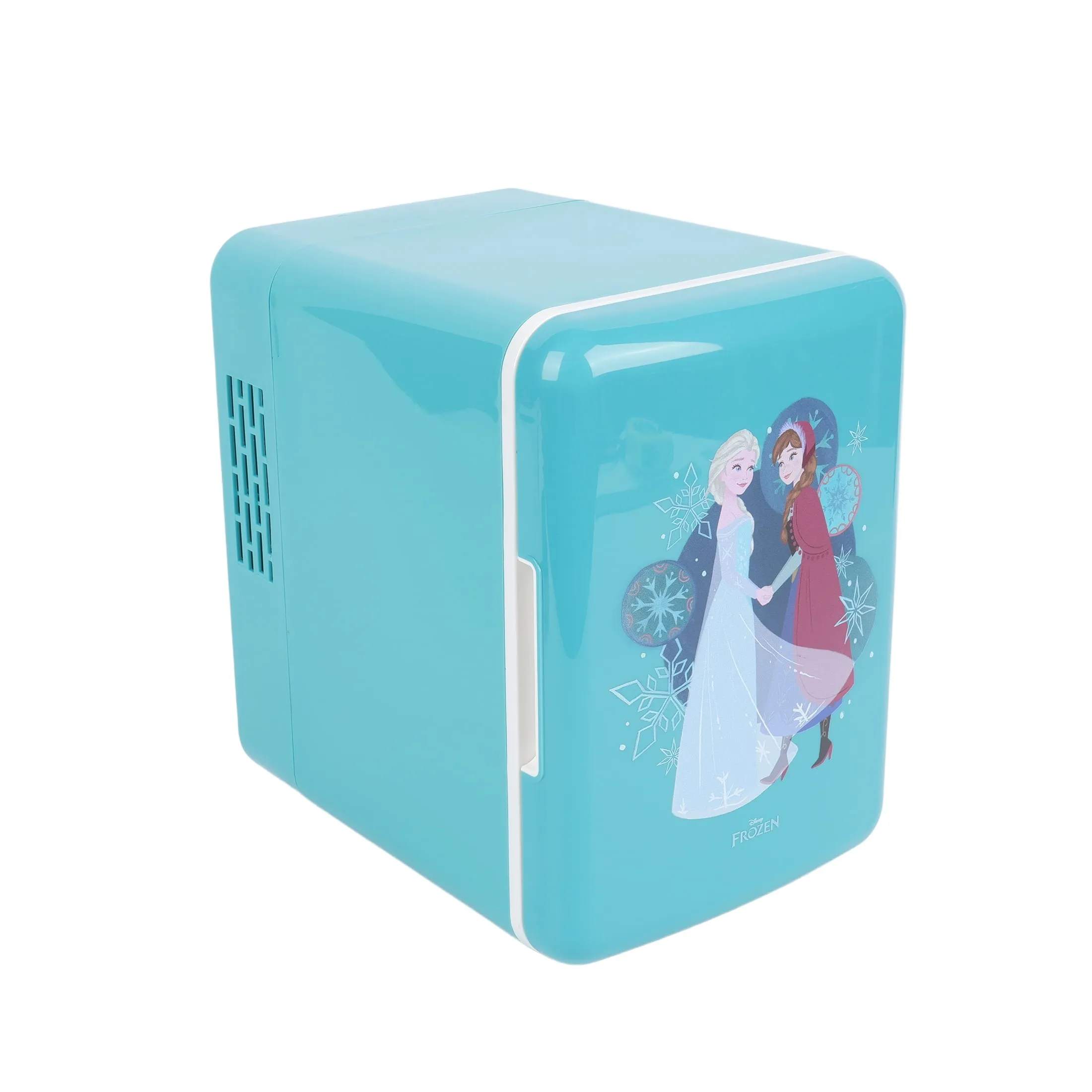 Disney DN8241-WM Frozen 4L Mini Fridge, Blue - Holds 6 Cans, Adjustable Shelf, Eco-Friendly Cooling