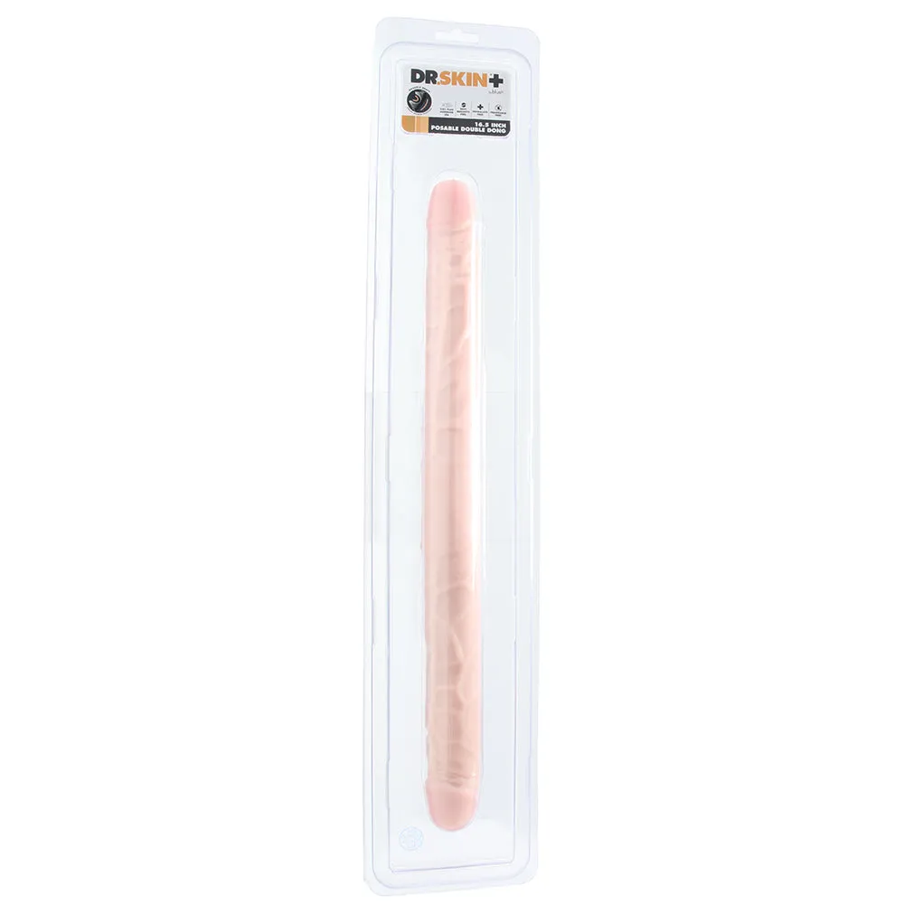 Dr. Skin  16.5 Inch Posable Silicone Double Dildo