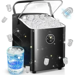 Fohere 1262a Ice Maker Machine Countertop With Handle