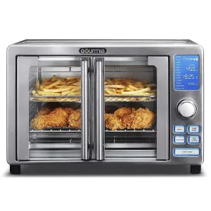 French Door Digital Air Fryer Oven - Silver (See Description)
