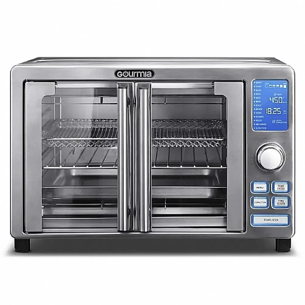 French Door Digital Air Fryer Oven - Silver (See Description)