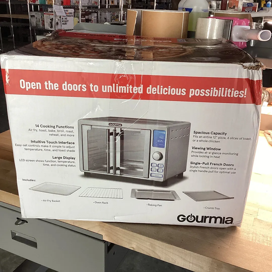 French Door Digital Air Fryer Oven - Silver (See Description)