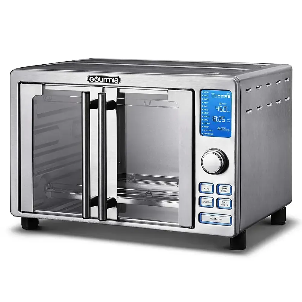French Door Digital Air Fryer Oven - Silver (See Description)