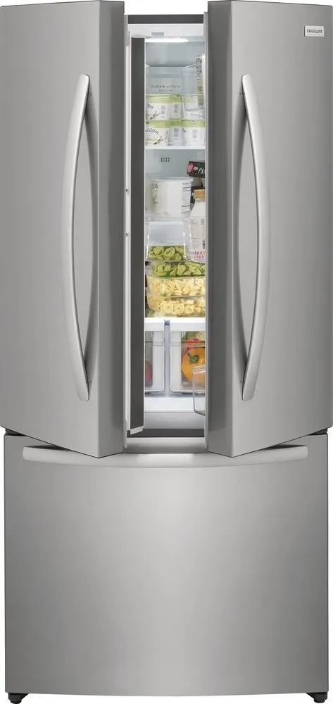 Frigidaire Brushed Stainless Steel French Door Refrigerator (17.6 Cu. Ft.) - FRFG1723AV