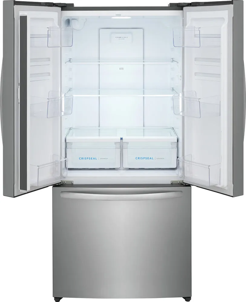 Frigidaire Brushed Stainless Steel French Door Refrigerator (17.6 Cu. Ft.) - FRFG1723AV