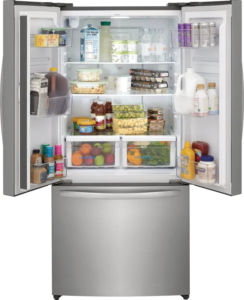 Frigidaire Brushed Stainless Steel French Door Refrigerator (17.6 Cu. Ft.) - FRFG1723AV