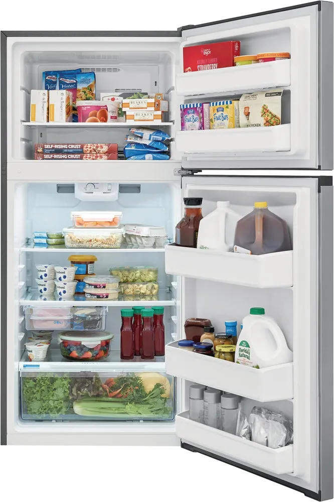 Frigidaire Brushed Steel Top-Freezer Refrigerator (13.9 Cu. Ft.) - FFHT1425VV