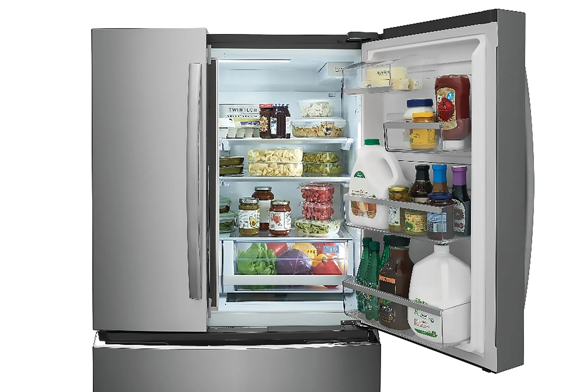 Frigidaire Gallery Smudge-Proof Stainless Steel Counter-Depth 4-Door French Door Refrigerator (22 Cu. Ft) - GRMG2272CF
