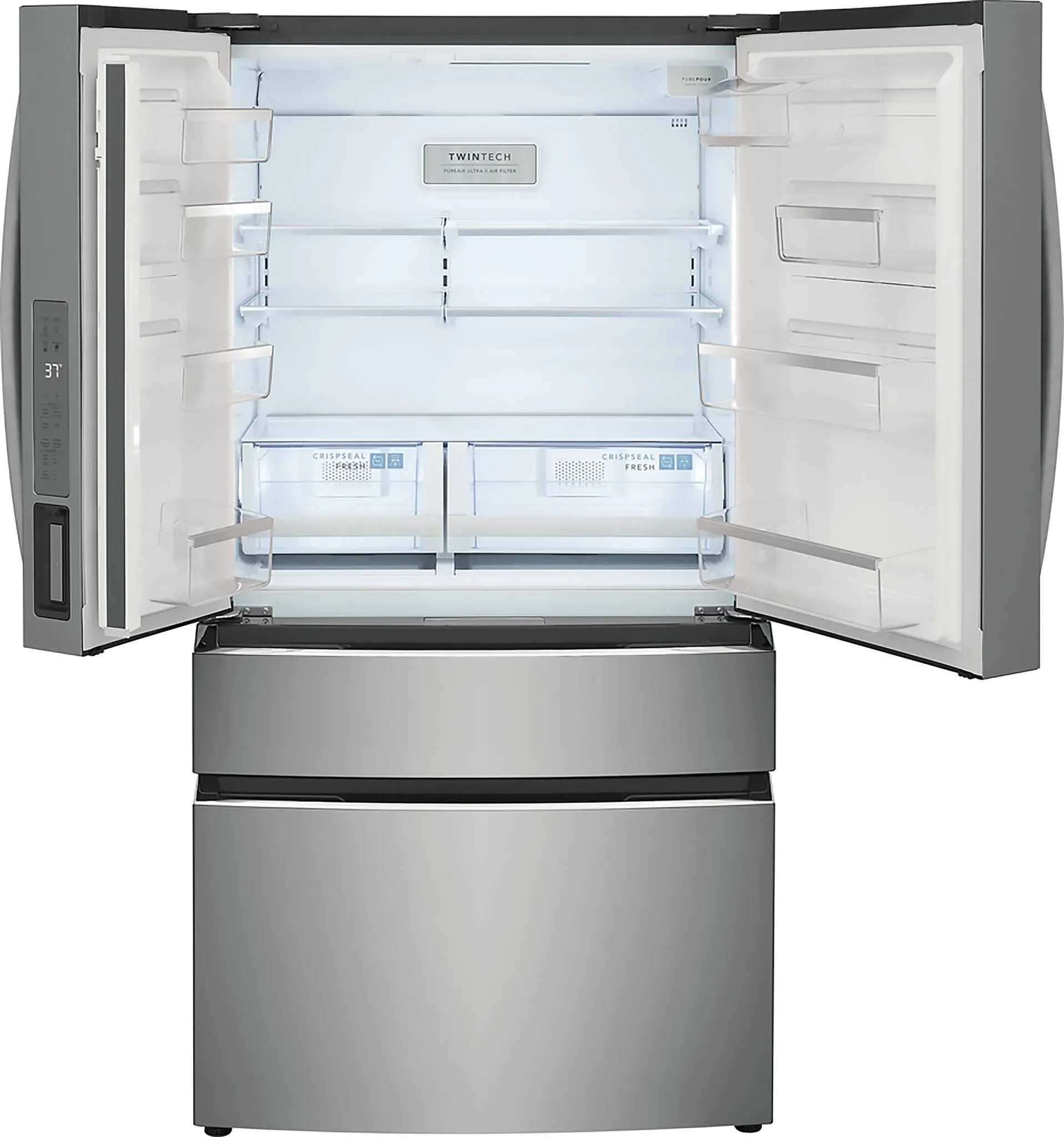 Frigidaire Gallery Smudge-Proof Stainless Steel Counter-Depth 4-Door French Door Refrigerator (22 Cu. Ft) - GRMG2272CF