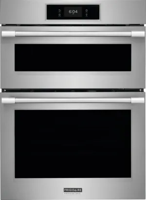 Frigidaire Professional 30" Smudge-Proof Stainless Steel Combination Wall Oven and Microwave with Total Convection and Air Fry (5.3 cu. ft.) - PCWM3080AF