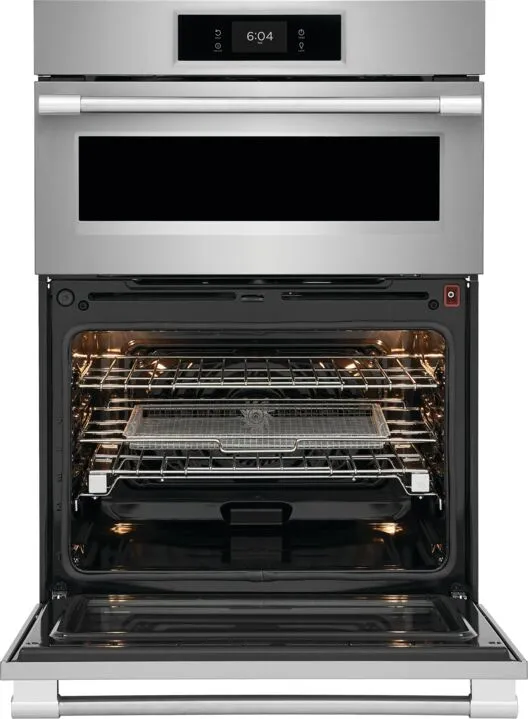 Frigidaire Professional 30" Smudge-Proof Stainless Steel Combination Wall Oven and Microwave with Total Convection and Air Fry (5.3 cu. ft.) - PCWM3080AF