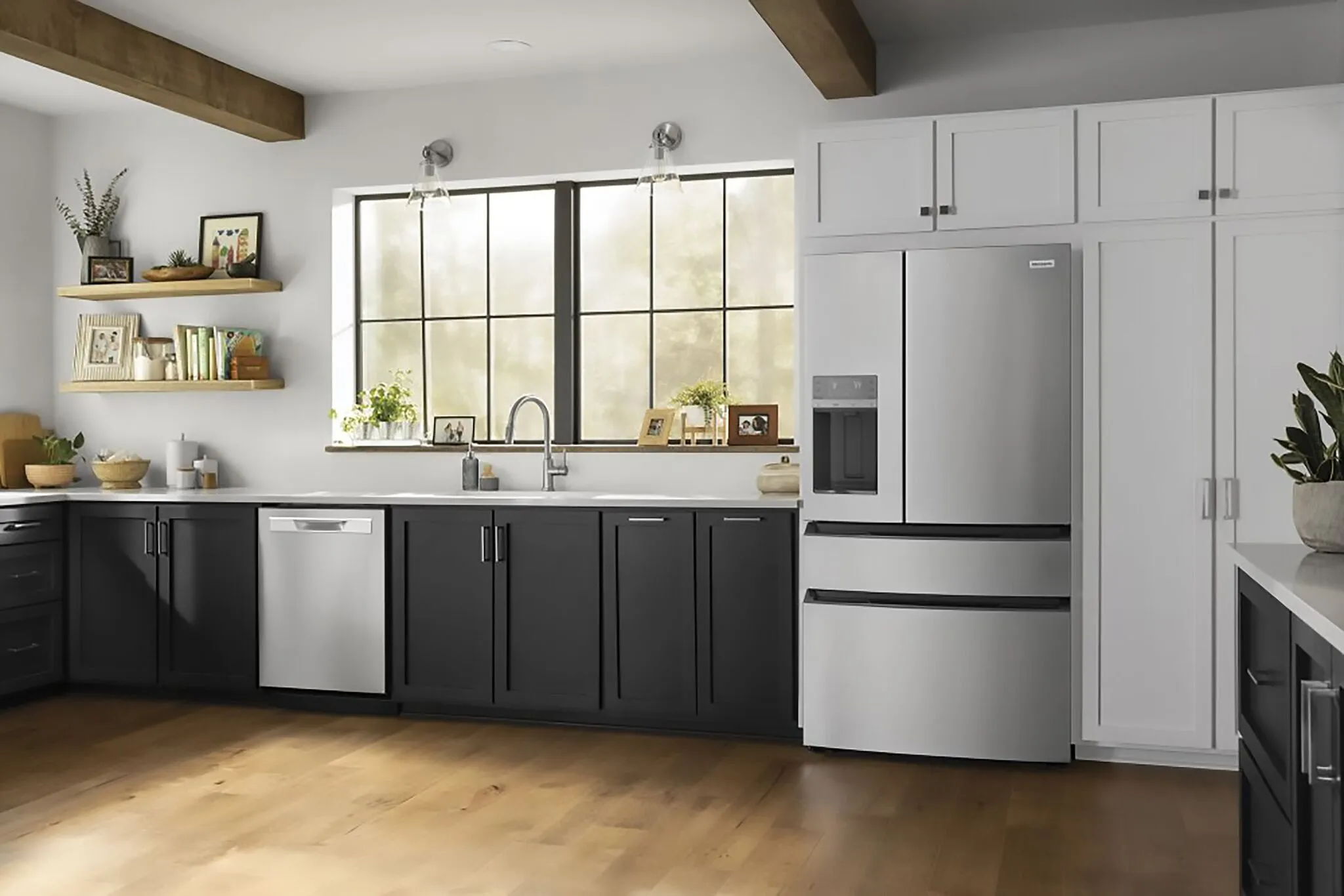 Frigidaire Smudge Proof Stainless Steel 4-Door French Door Refrigerator (26 Cu. Ft.) - FRMS2733AV