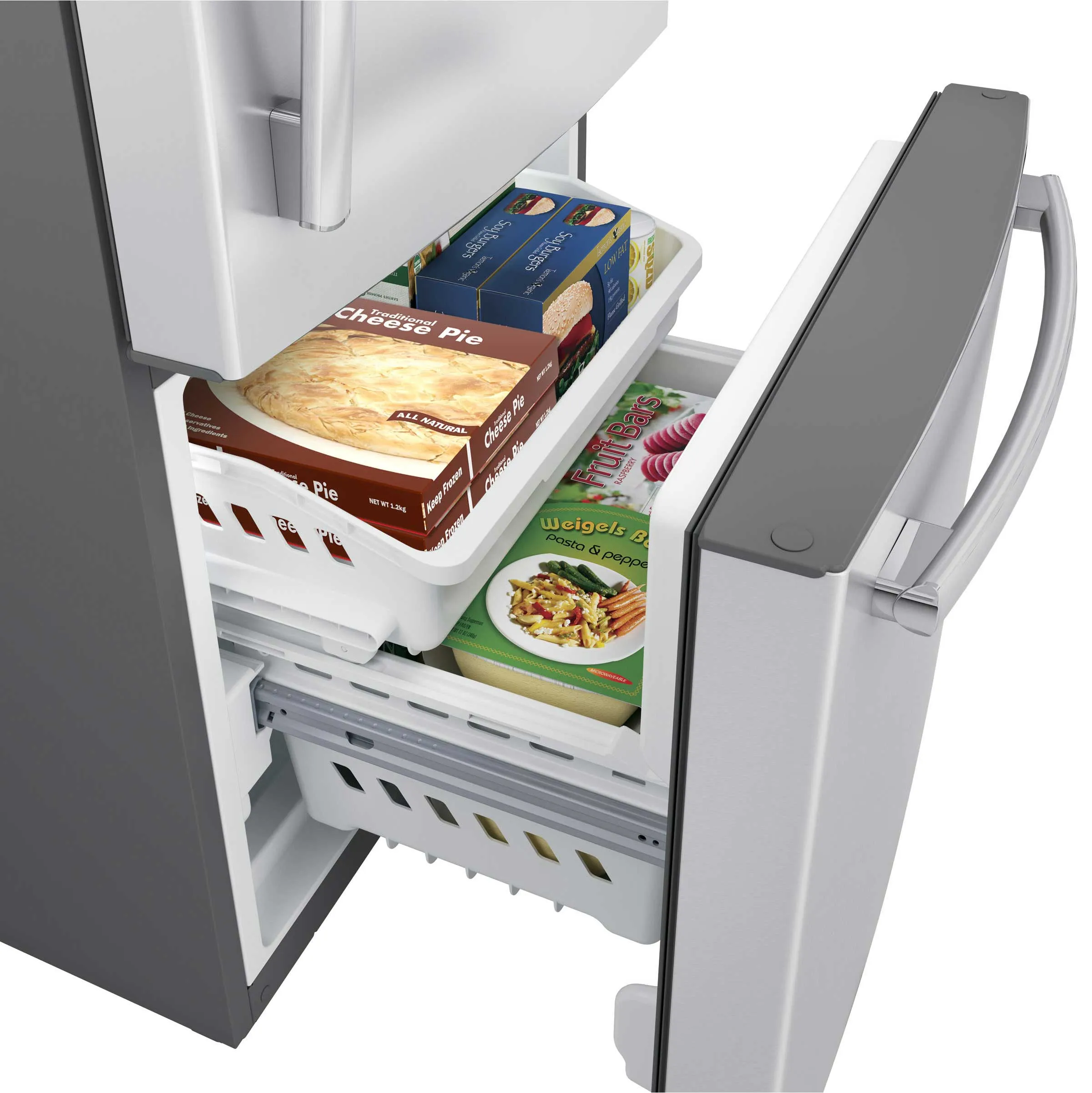 GE Fingerprint Resistant Stainless 30" Bottom-Mount Refrigerator (20.9 cu ft)- GDE21DYRKFS
