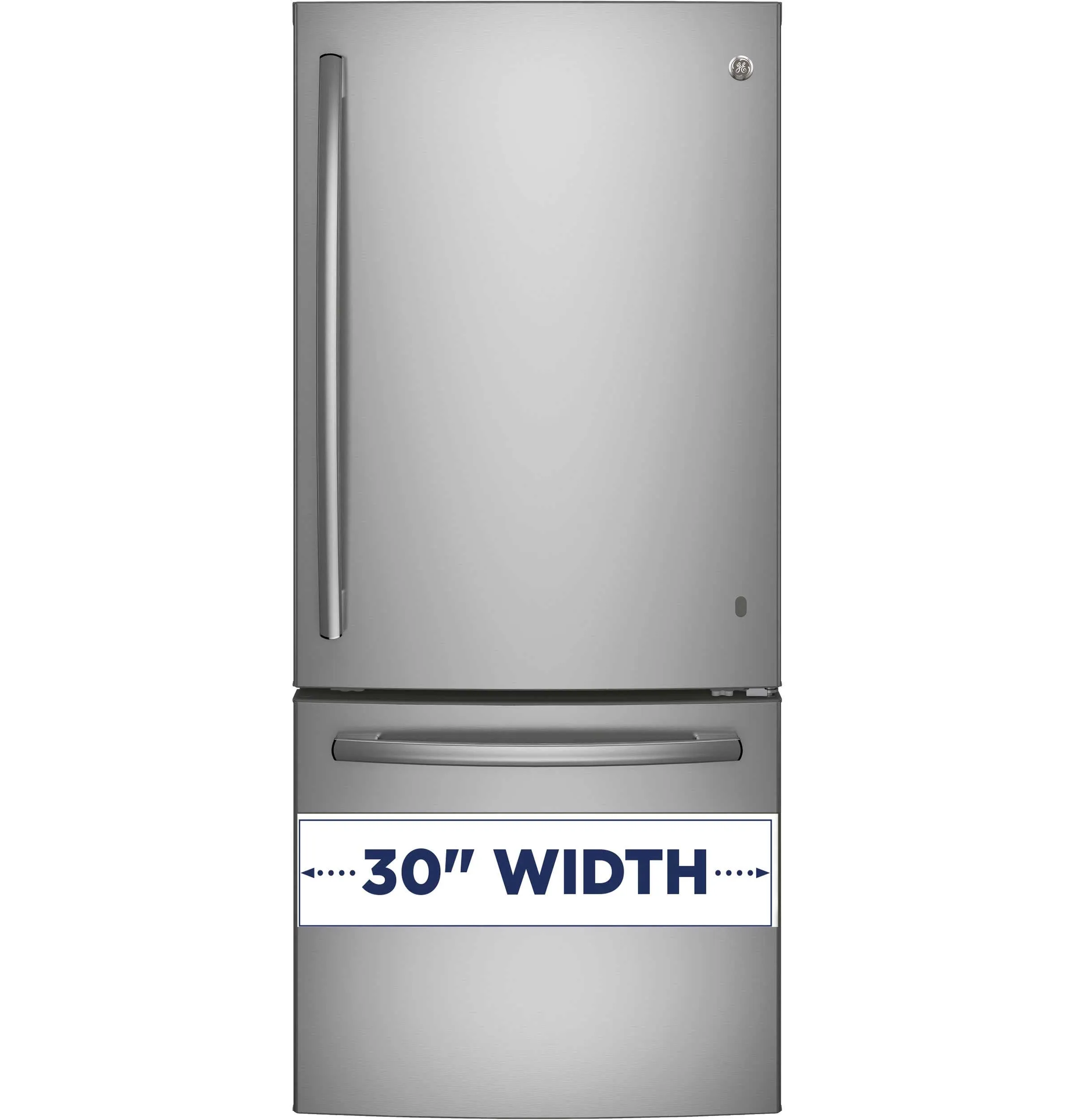GE Fingerprint Resistant Stainless 30" Bottom-Mount Refrigerator (20.9 cu ft)- GDE21DYRKFS