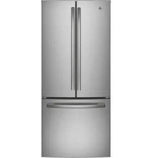 GE Fingerprint Resistant Stainless 30" French Door Refrigerator (20.8 cu ft)- GNE21DYRKFS