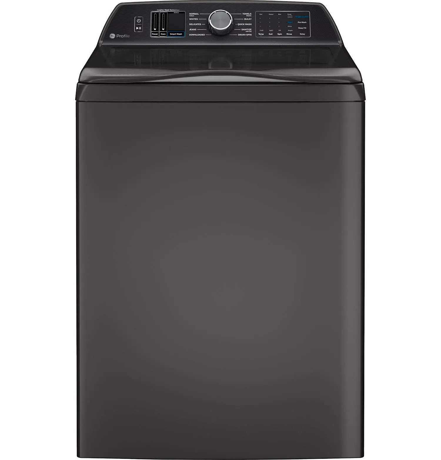 GE Profile Diamond Grey Top Load Washer with Smarter Wash Technology (6.2 Cu. Ft)- PTW700BPTDG