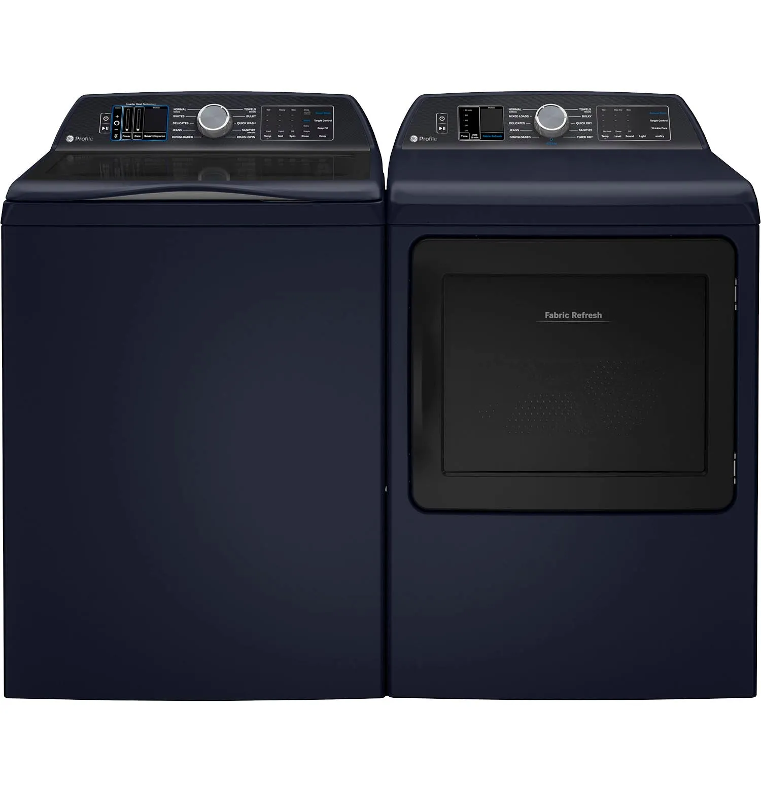GE Profile Sapphire Blue Smart Electric Dryer with Fabric Refresh (7.3 Cu. Ft)- PTD90EBMTRS