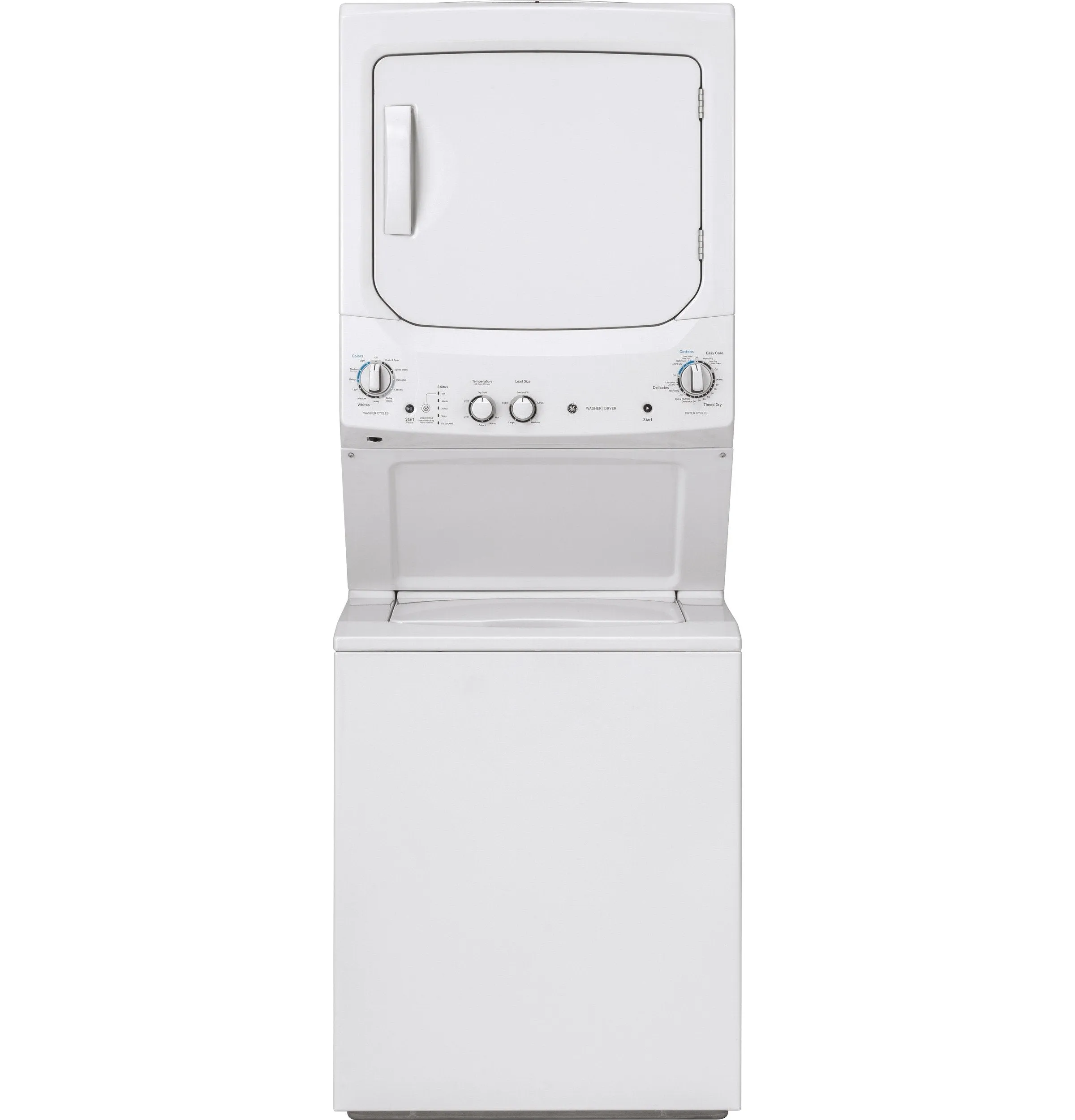 GE White Electric Laundry Centre - GUD27ESMMWW