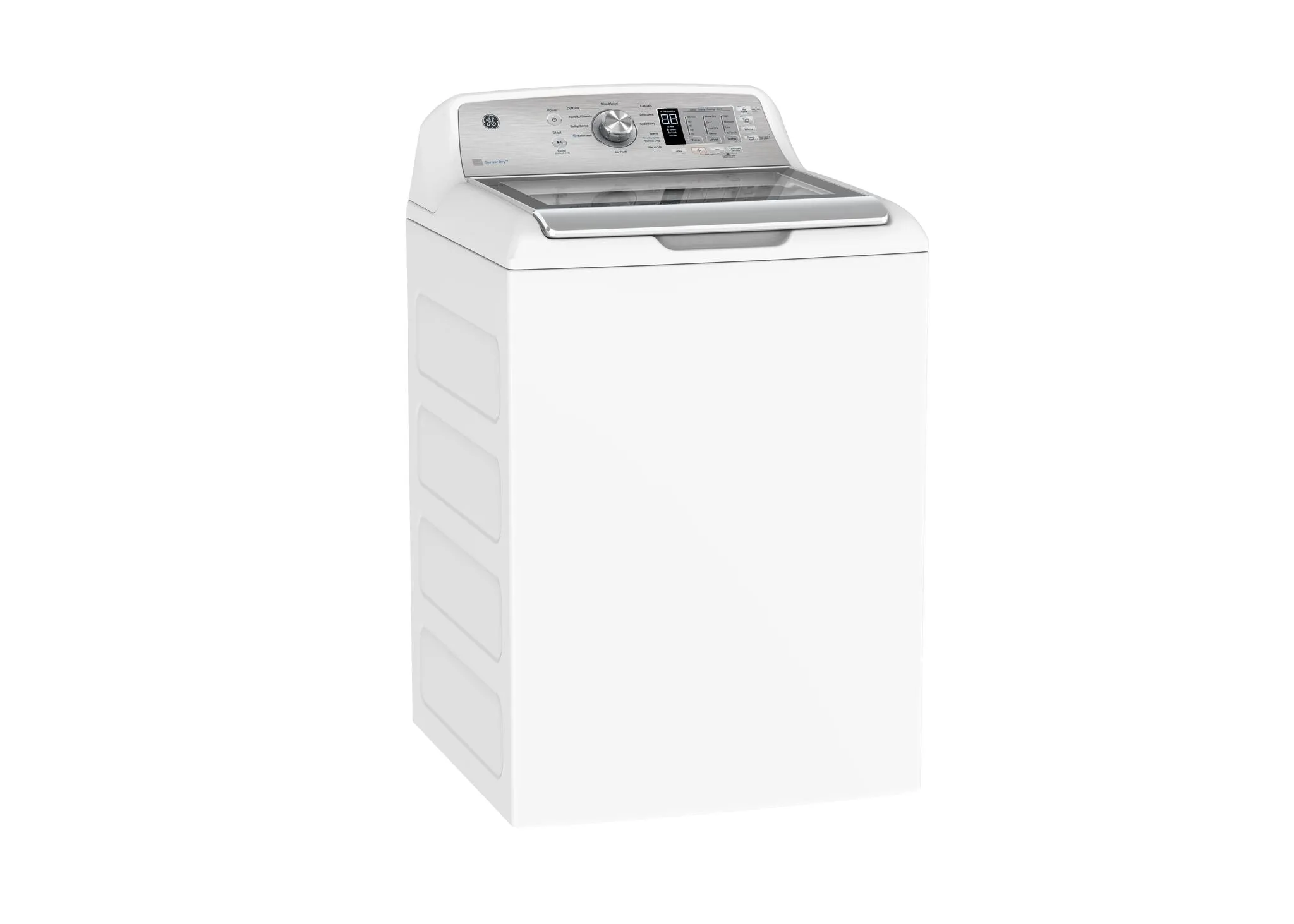 GE White Top-Load Washer (5.3 Cu. Ft.) & GE White Gas Dryer (7.4 Cu. Ft.) - GTW680BMRWS/GTD65GBMRWS