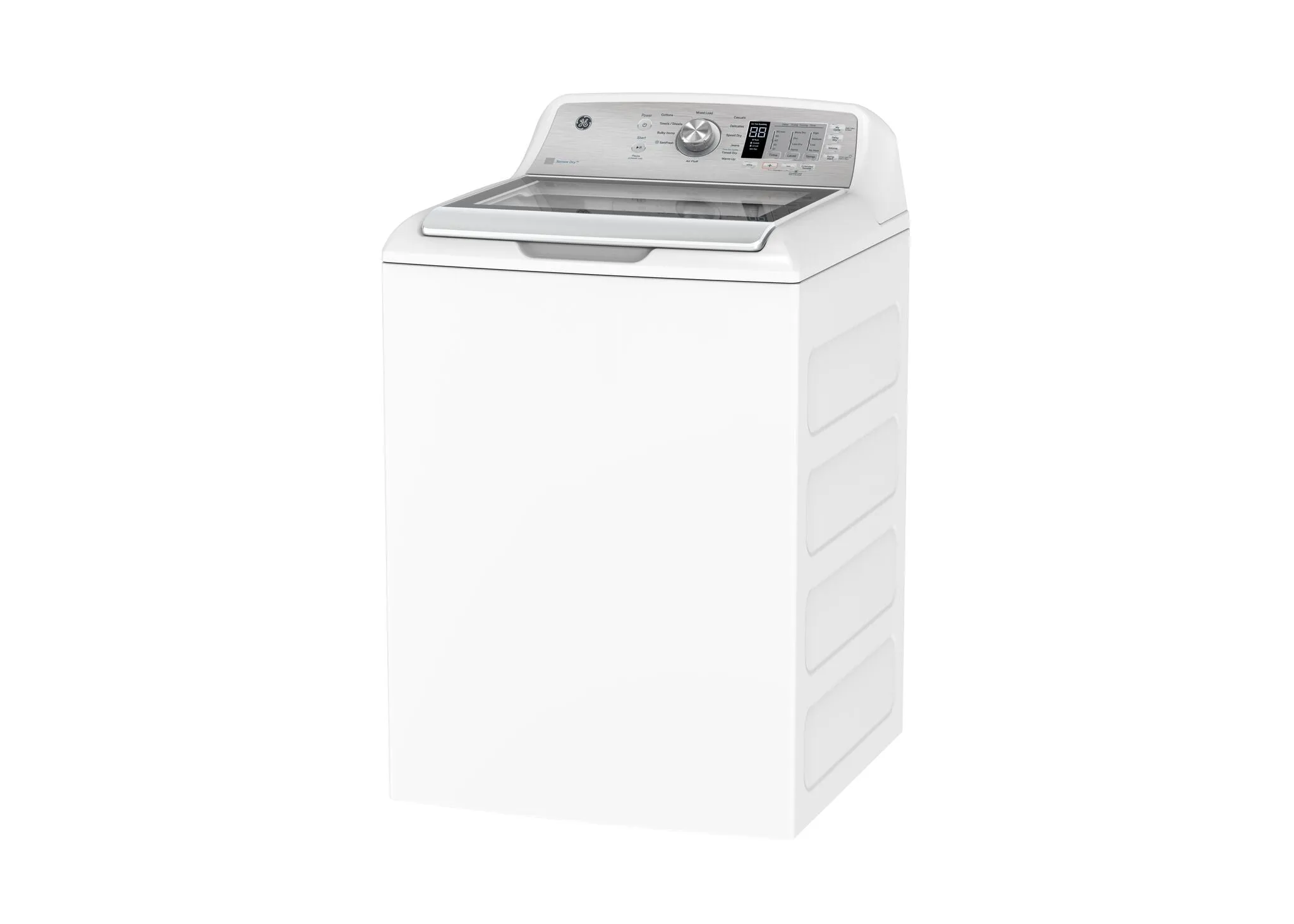 GE White Top-Load Washer (5.3 Cu. Ft.) & GE White Gas Dryer (7.4 Cu. Ft.) - GTW680BMRWS/GTD65GBMRWS