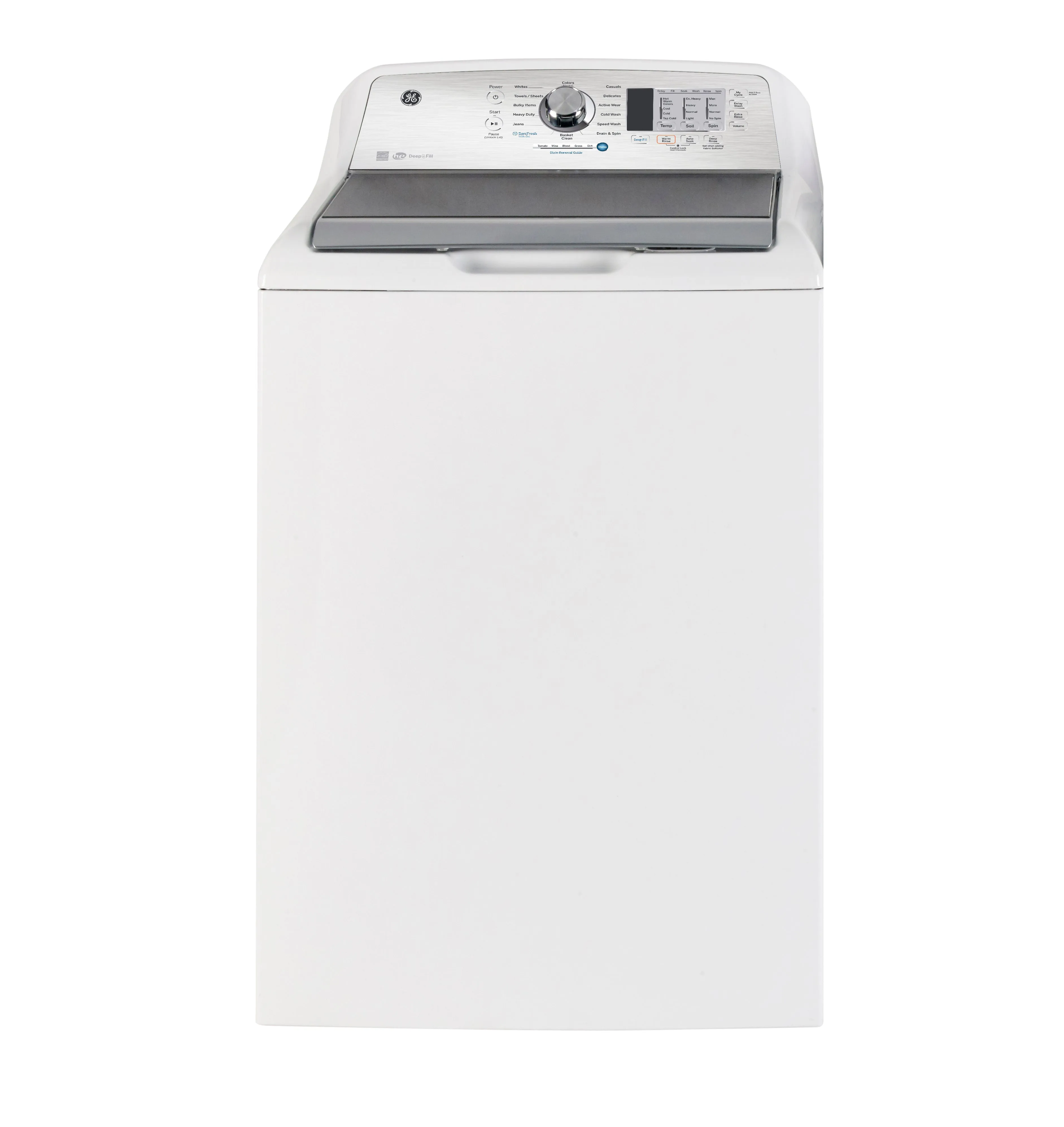 GE White Top-Load Washer with SaniFresh (5.2 Cu. Ft.) - GTW685BMRWS