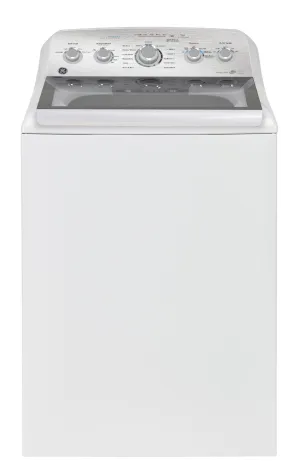 GE White Top-Load Washer with SaniFresh Cycle (5.0 Cu. Ft.) - GTW580BMRWS