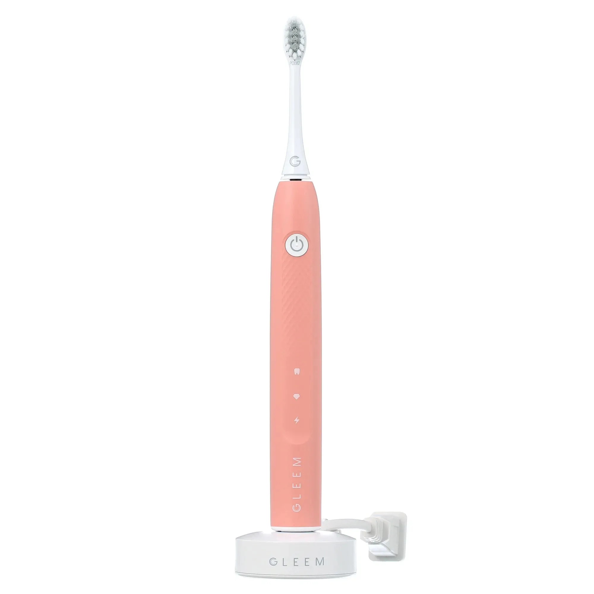 Gleem Rechargeable Electric Toothbrush, Soft, Coral